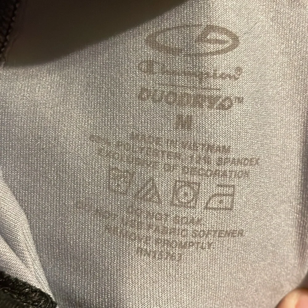Champion‎ Black Gray White Active Leggings Sz Medium